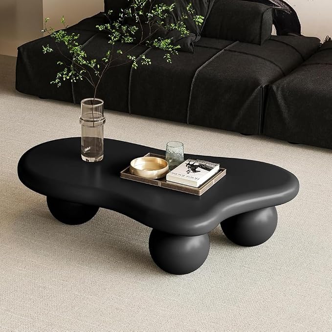 40" Cloud Coffee Table for Living Room Irregular Coffee Table Modern Unique - Image 3