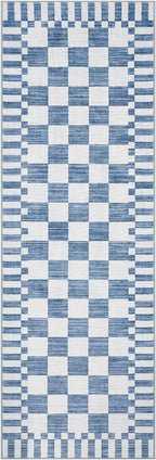 GarveeHome 2.5x8 Checkered Kitchen Runner Rug - Image 4