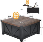 jimeimen Farmhouse Lift Top Coffee Table - Image 2