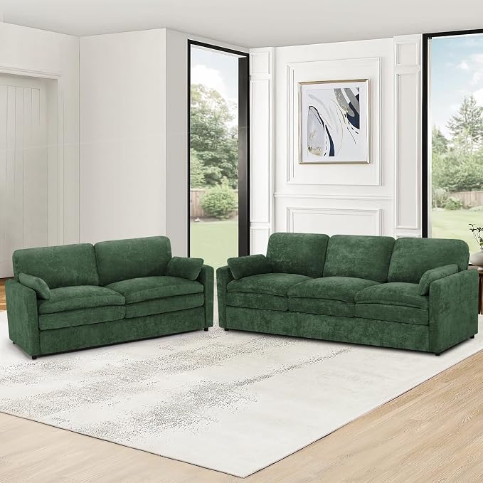 2 Pieces Chenille Sofa Set - Image 7