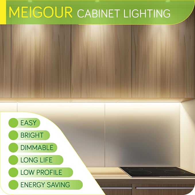 LED Light Bar, Curio Display, Hutch Bookcase Shelf Lighting, Rotary Dimmer - Image 2