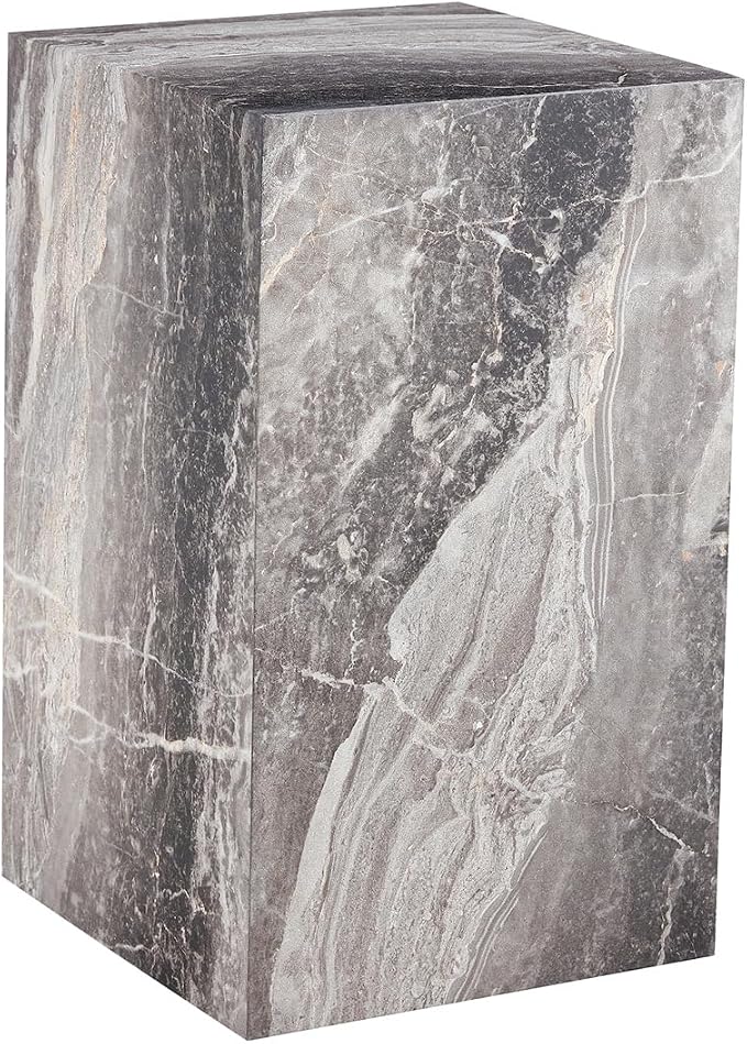 End Table Living Room Table, Faux Marble Sofa Couch Side Table, Bedside - Image 7