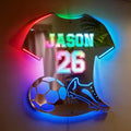 VEELU Personalized Soccer Jersey Mirror Neon Sign by VEELU