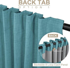 Faux Linen Total Blackout Curtains - Image 3
