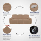 PureFit Super Stretch 3 Seats Recliner Sofa Couch Cover - Image 3