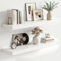 fuqing White Floating Shelves | 24 Inch Wood Floating Shelves by Fuqing