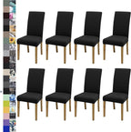 BIETYONE Stretch Dining Chair Covers Set of 8, Soft Removable Washable Kitchen by BIETYONE