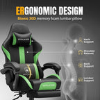 GTPLAYER Gaming Chair with Pocket Spring Cushion, Leather Office Chair with - Image 5