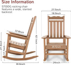 Stoog Oversized Outdoor Rocking Chair, Porch Rocker - Image 3