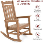 Stoog 3-Piece Patio Bistro Set, All-Weather Rocking Chairs Set of 2 - Image 4