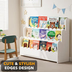 SpaceAid 3-Tier Scalloped Bookshelf, Montessori Bookcase - Image 4