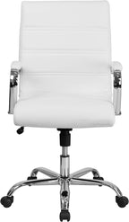 Flash Furniture Whitney Mid-Back Swivel LeatherSoft Desk Chair - Image 7