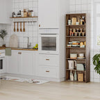 FOTOSOK 6-Tier Open Bookcase and Bookshelf, Freestanding Display Storage - Image 4