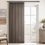 Topfinel 102 Inch Curtains 1 Panels Set, One Packs Pinch Pleat Back Tab Linen by Topfinel