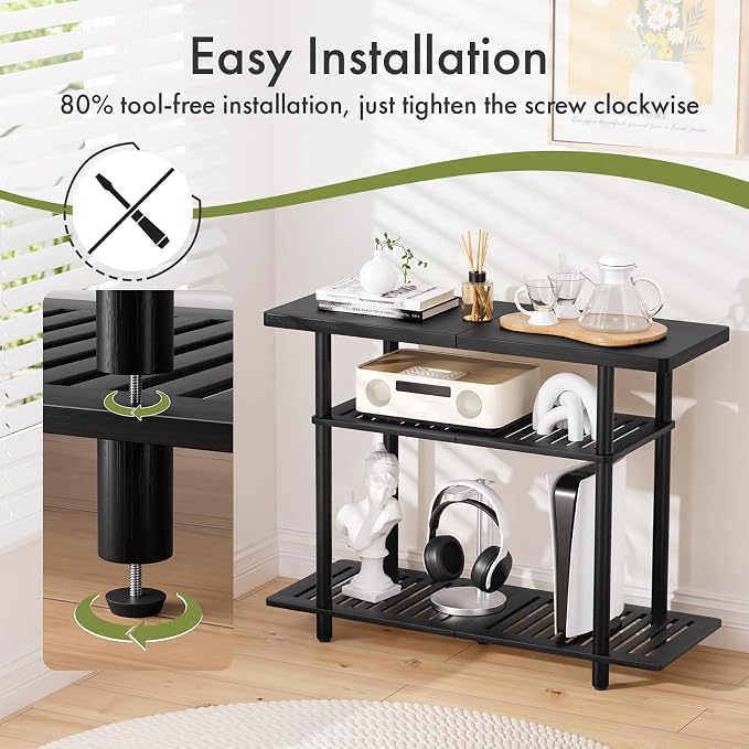 Bamboo TV Stand, Small TV Stands - Image 3