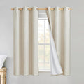 NICETOWN Linen Blackout Curtains 45" Long by NICETOWN