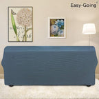 Easy-Going Stretch 4 Seater Oversized Sofa Couch Cover Bluestone | 1-Piece - Image 3