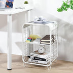 APEXCHASER Cute Nightstand, Metal Side Table, 3 Tier End Table - Image 6