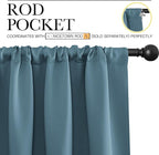 NICETOWN 2 Panels Blackout Curtains, Rod Pocket Window Curtains Room Darkning - Image 2