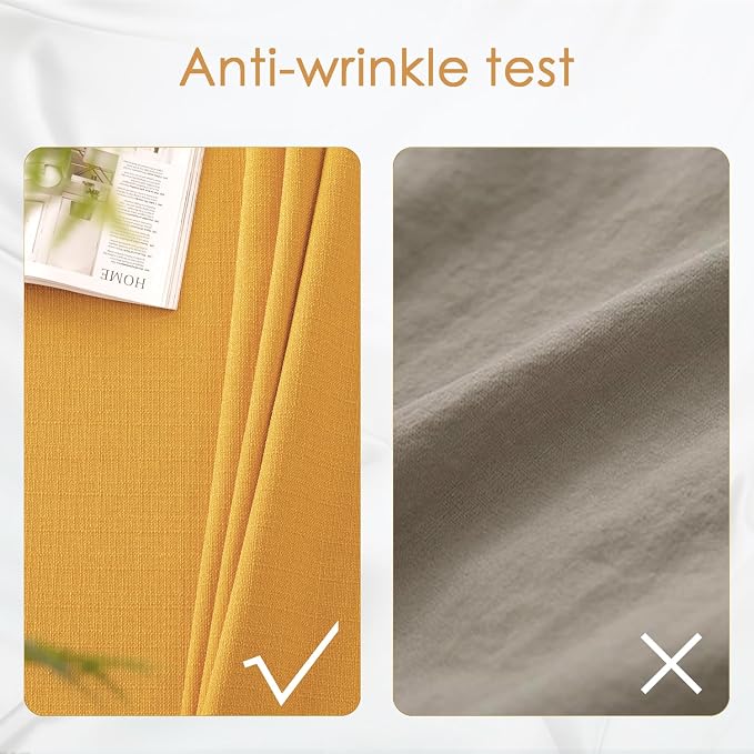 BALCONY & FALCON Rectangle Tablecloth Washable Wrinkle Resistant and Water - Image 4