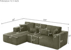 L Shaped Modular Boneless Sectional Couches - Image 2