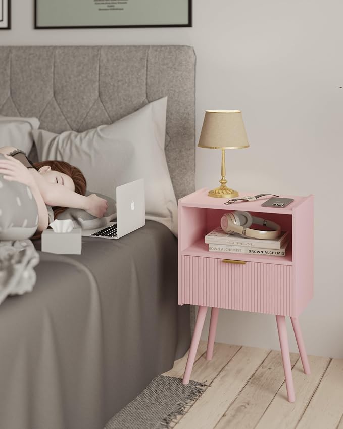 JOONEE Nightstand, Modern Bedside Table - Image 4