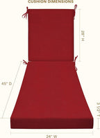 Honeycomb Outdoor Chaise Lounge Cushion - Image 2