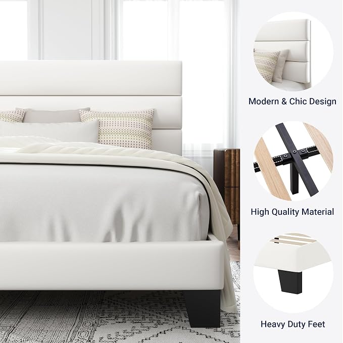 Allewie Queen Size Platform Bed Frame - Image 6