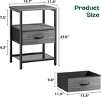 Huuger Nightstand Set of 2, Night Stand - Image 3