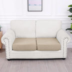 Smiry Waterproof Couch Cushion Covers, Stretch Jacquard Thick Sofa Cushion - Image 5