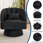 Garvee Ultra-Plush Swivel Accent Chair, 360° Barrel Lounge Chair - Image 7