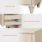 WAMPAT Buffet Cabinet with 8 Doors and 4 Drawers, Large Coffee Bar Table Wood - Image 5