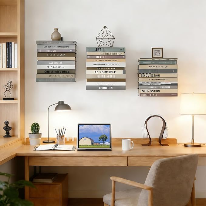 Invisible Floating Bookshelves 6 Tier, Heavy Duty Metal Book Organizer - Image 2
