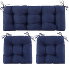 Wicker Chair Cushions of 3 Pieces, Waterproof Cushions by Aegisun