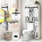 Vabches Over The Toilet Storage Cabinet, Farmhouse Storage Cabinet Over Toilet - Image 4