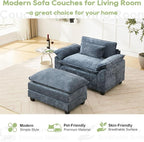 Oprisen 53" Modular Sectional Sofa, Comfy Cloud Couch Sectional Sofa - Image 6