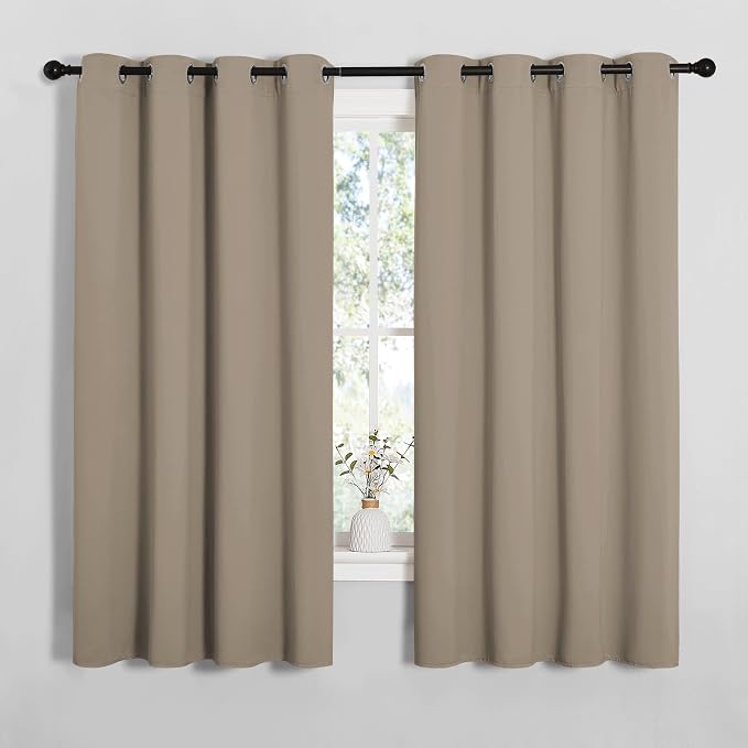 NICETOWN Bedroom Curtain Panels Blackout Draperies, Thermal Insulated Solid by NICETOWN