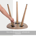 MH London Bond Wooden Triangle End Table - Image 6