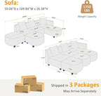 VANOMi 109.84" Modular Sectional Sofa - Image 2