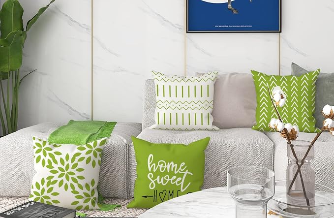 YCOLL Pillow Covers 20x20 Set of 4, Modern Sofa Throw Pillow Cover, Decorative - Image 6