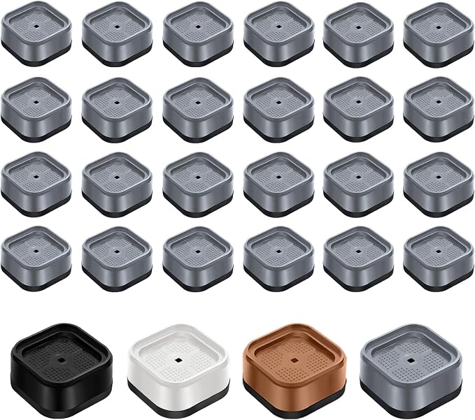shouwuhho 24 Pack Furniture Risers Adjustable Bed Risers Heavy Duty Lifts by EnjoyLifeEnjoyHappiness