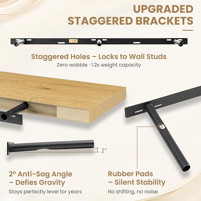 FLYJOE 48 Inch Long Floating Shelves - Image 5