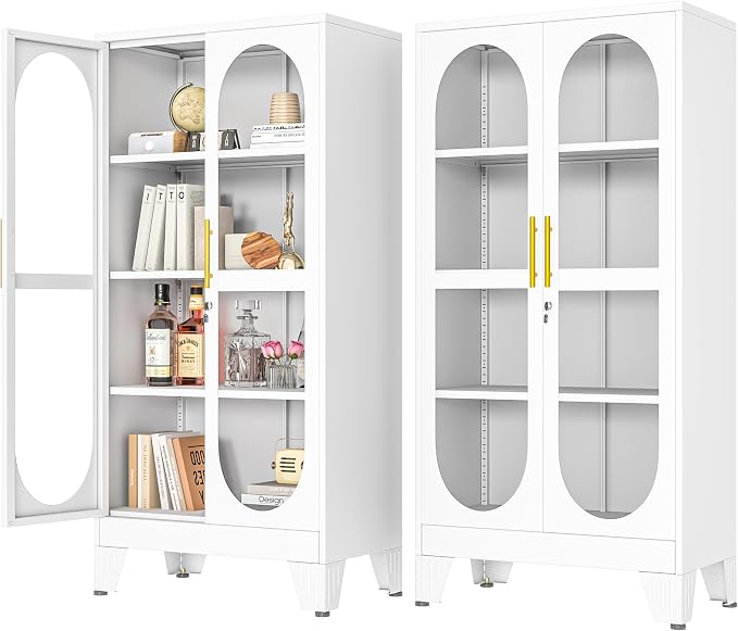 PAOFIN 61" H Locking Display Cabinet by PAOFIN