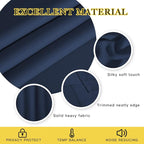 NICETOWN Blackout Navy Blue Curtains 63 inch Length - Image 4