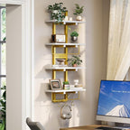 Creso hom Floating Shelves, Hanging Bathroom Shelves 2-Tier, Wall Mounted - Image 4