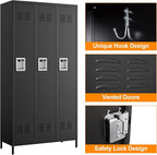 Metal Locker Storage Locker, Assemble Required - Image 4
