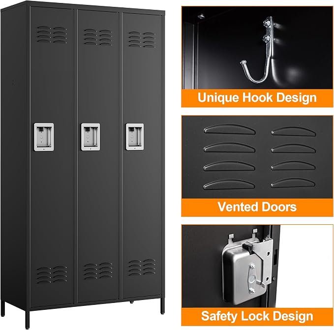 Metal Locker Storage Locker, Assemble Required - Image 4