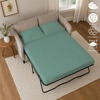 Sleeper Sofa Bed Sheet, 100% Cotton 400 Thread Count, 4 Piece Set, Deep Pocket - Image 5