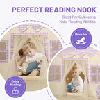 Kids Play Tent Indoor: Mat, Tassel Garland, Star Lights - Image 6