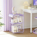 APEXCHASER Cute Kids Nightstand, Metal Side Table, 3 Tier End Table - Image 6